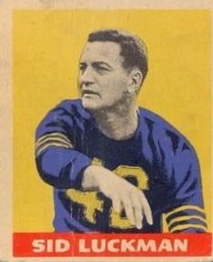 Sid Luckman 1949 Leaf #15 Sports Card