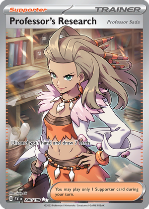 Professor's Research (Professor Sada) (Trainer: Supporter) (240/198) - Scarlet & Violet