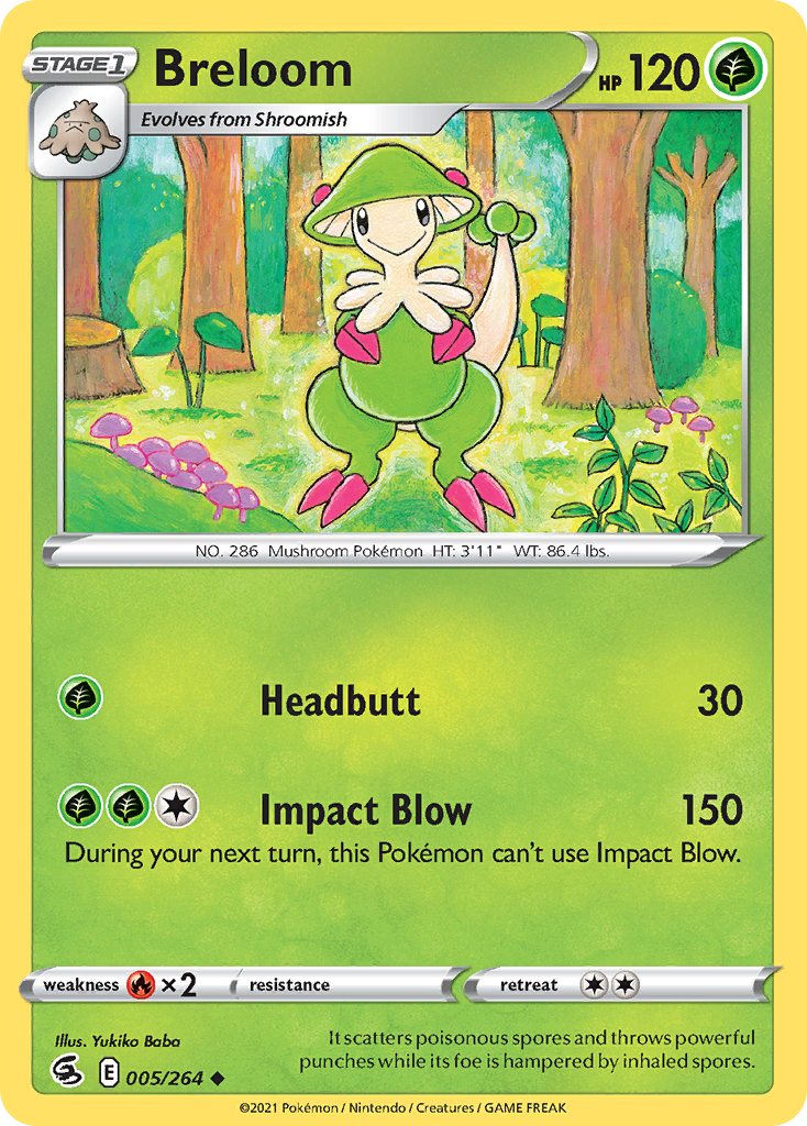 Breloom (5/264) - Fusion Strike Pokémon Card