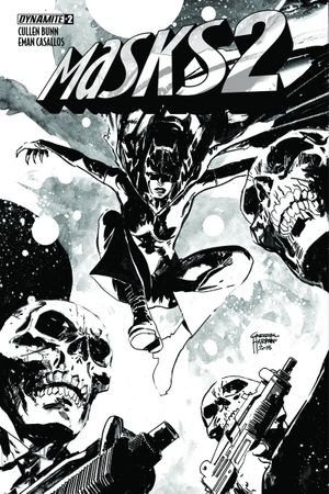 Masks 2 #2 (30 Copy Hardman B&amp;w Cover)