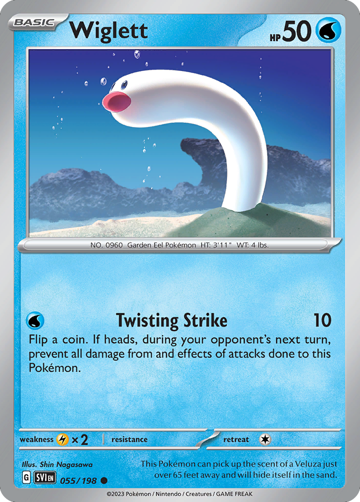 Wiglett (55/198) - Scarlet & Violet Pokémon Card