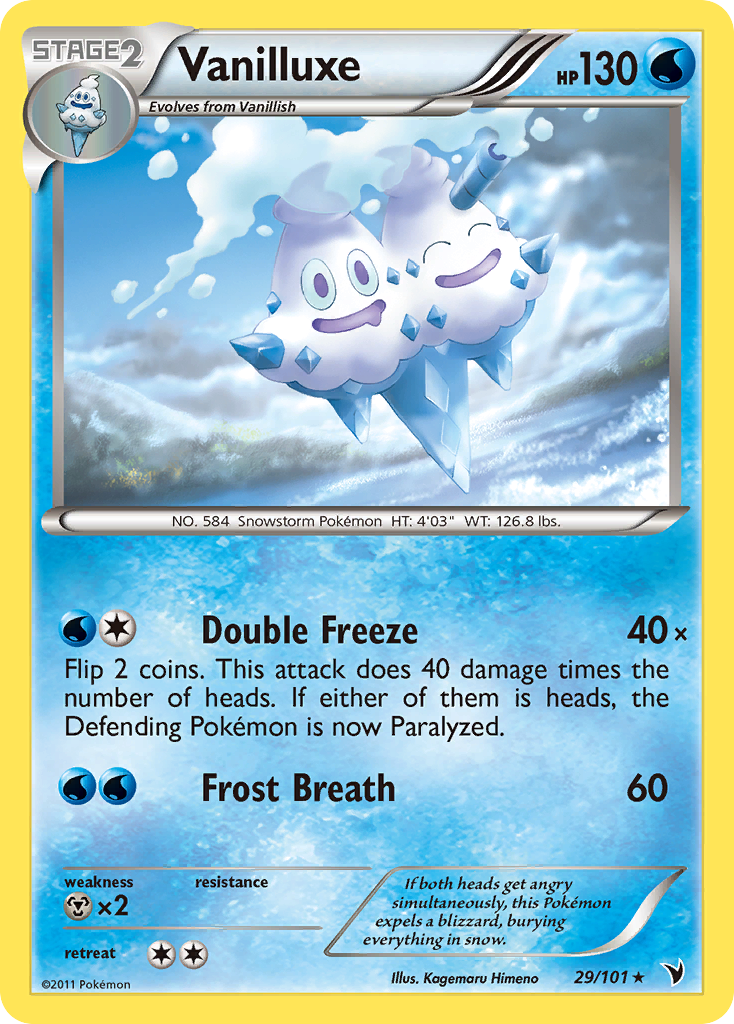 Vanilluxe (29/101) - Noble Victories Pokémon Card