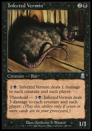 Infected Vermin (Odyssey) Trading Card