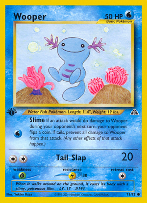 Wooper (71/75) - Neo Discovery (1st Edition)