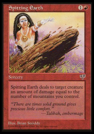 Spitting Earth (Mirage) Trading Card