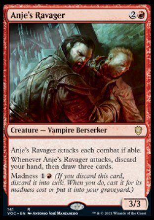 Anje's Ravager (Innistrad Crimson Vow Commander Decks) Trading Card