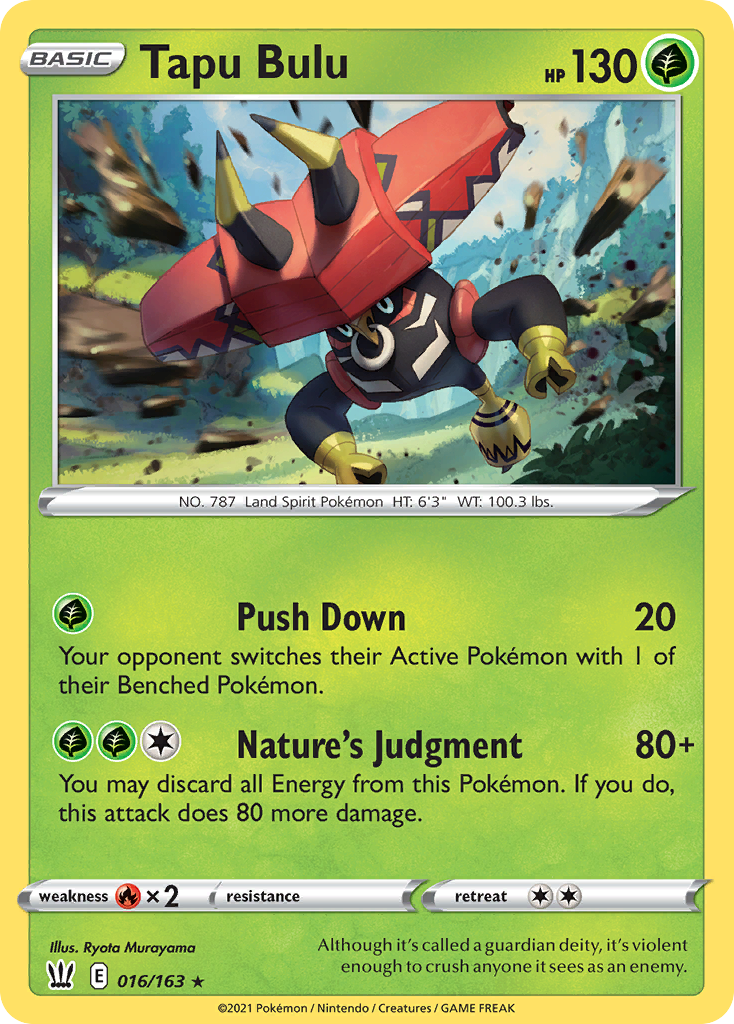 Tapu Bulu (16/163) - Battle Styles Pokémon Card