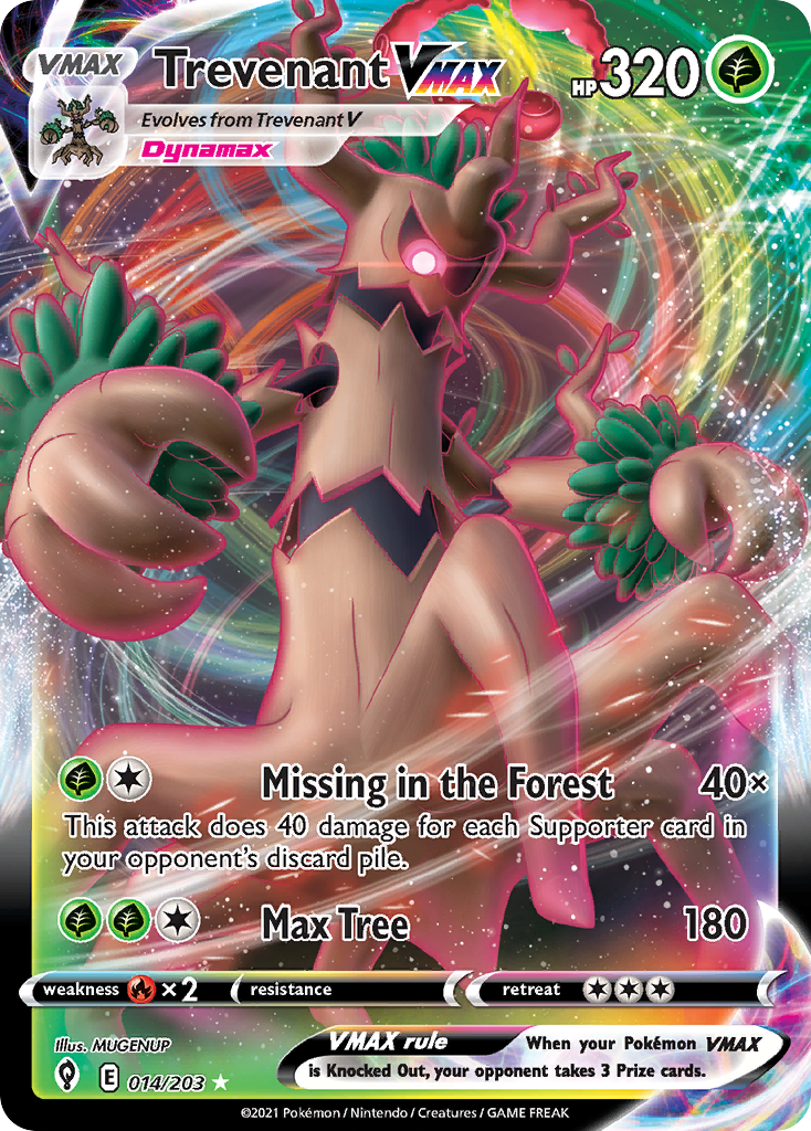 Trevenant VMAX (14/203) - Evolving Skies Pokémon Card