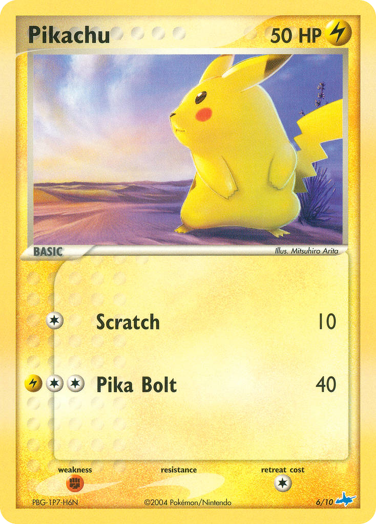 Pikachu (6/10) - EX Trainer Kit Latios Pokémon Card