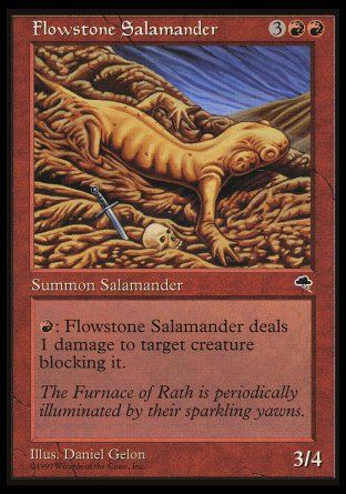 Flowstone Salamander (Tempest) Trading Card