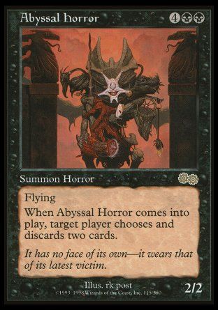 Abyssal Horror (Urza's Saga) Trading Card