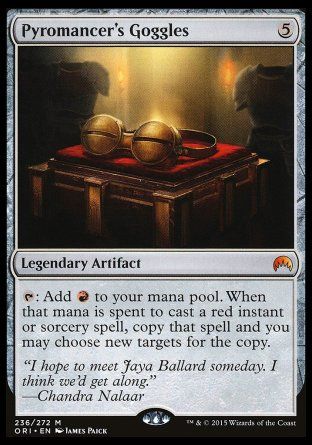 Pyromancer's Goggles (Magic Origins) Trading Card