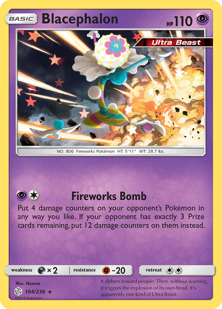 Blacephalon (104/236) - Cosmic Eclipse Pokémon Card