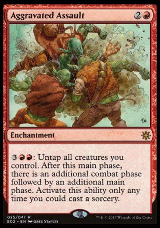 Aggravated Assault (Explorers of Ixalan) Trading Card