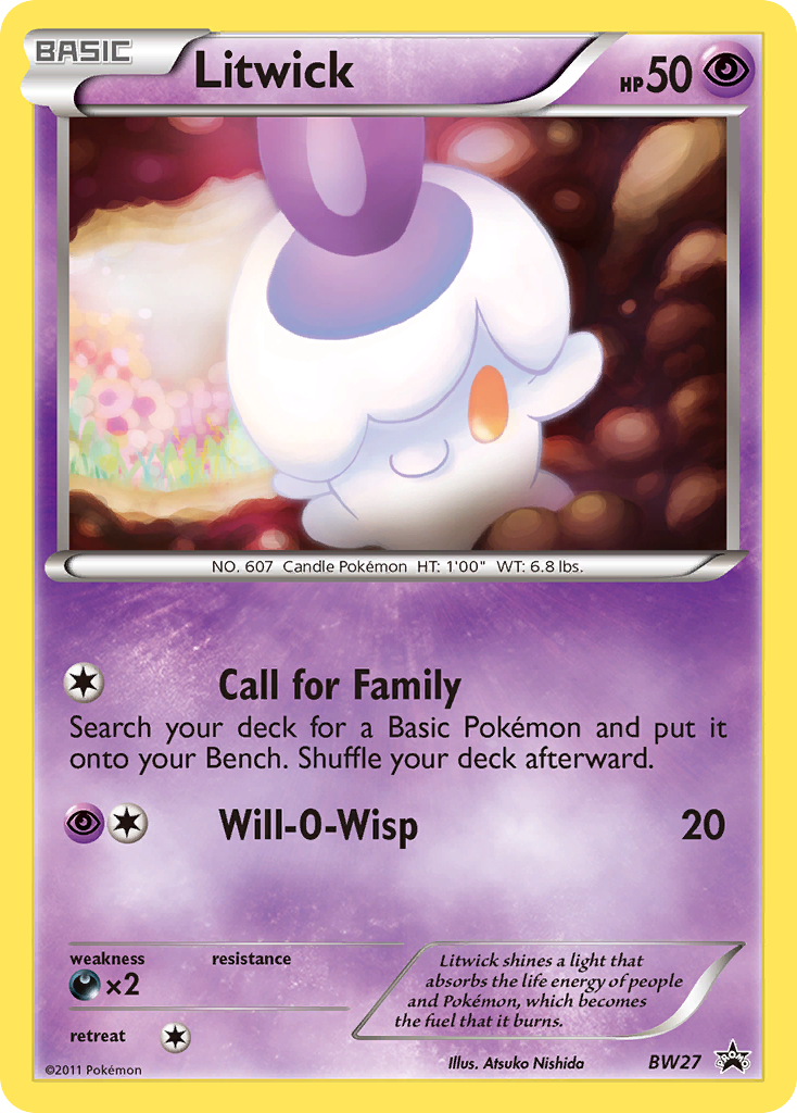 Litwick Pokémon Card