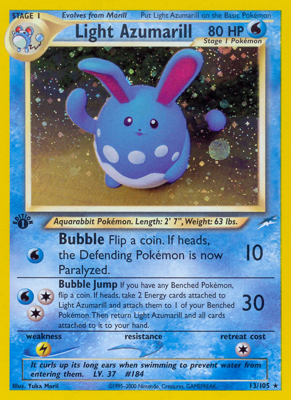 Light Azumarill (13/105) - Neo Destiny Pokémon Card