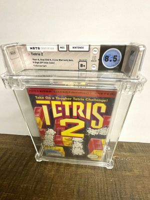 Tetris 2 NES Wata 8.5 B+ Sealed Nintendo Ent. System Rev-A 1st Party H-Seam