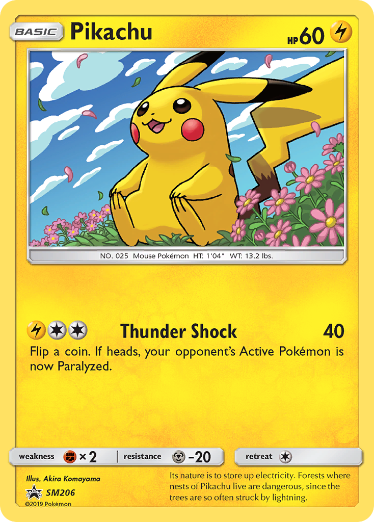 Pikachu (SM206) - SM Black Star Promos Pokémon Card