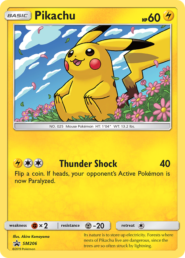 Pikachu (SM206) - SM Black Star Promos