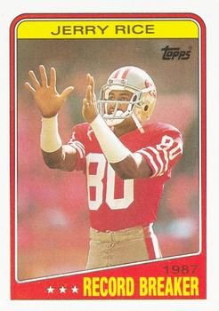 Jerry Rice 1988 Topps #6 Sports Card