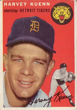Harvey Kuenn 1954 Topps #25 Sports Card