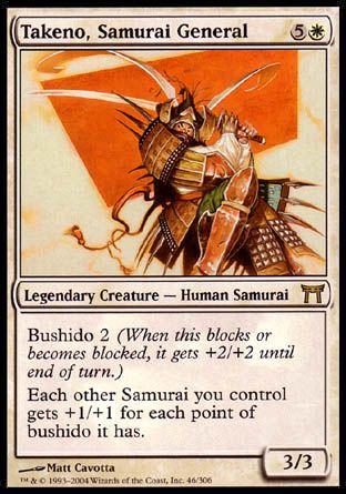 Takeno, Samurai General (Champions of Kamigawa) Trading Card