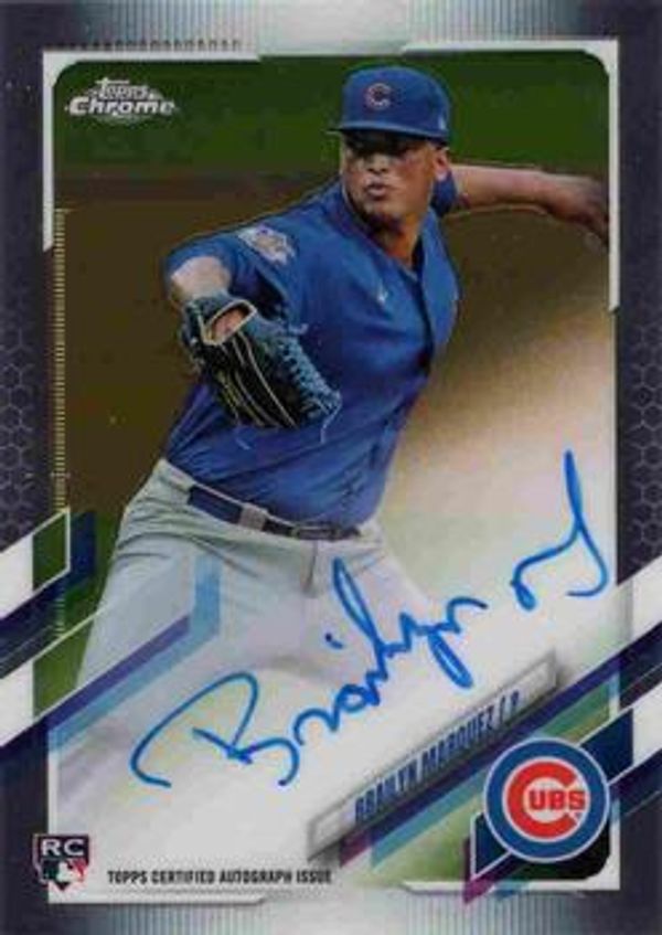 Brailyn Marquez 2021 Topps Chrome - Rookie Autographs Baseball #RA-BM