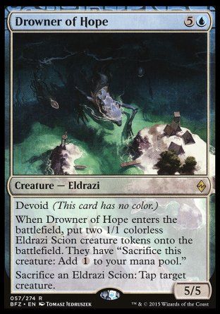 Drowner of Hope (Battle for Zendikar) Trading Card