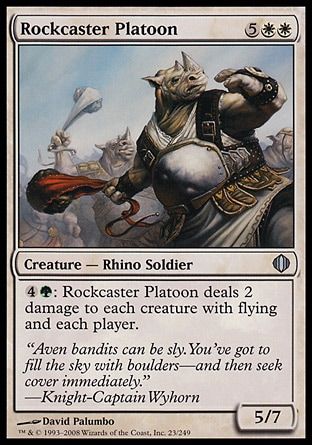 Rockcaster Platoon (Shards of Alara) Trading Card