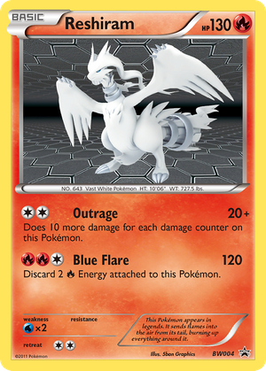 Reshiram (BW004) - BW Black Star Promos