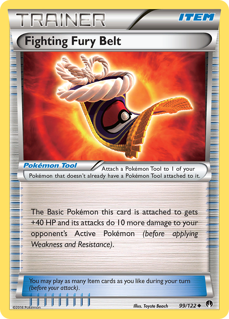 Fighting Fury Belt (Trainer: Pokémon Tool) (99/122) - BREAKpoint Pokémon Card