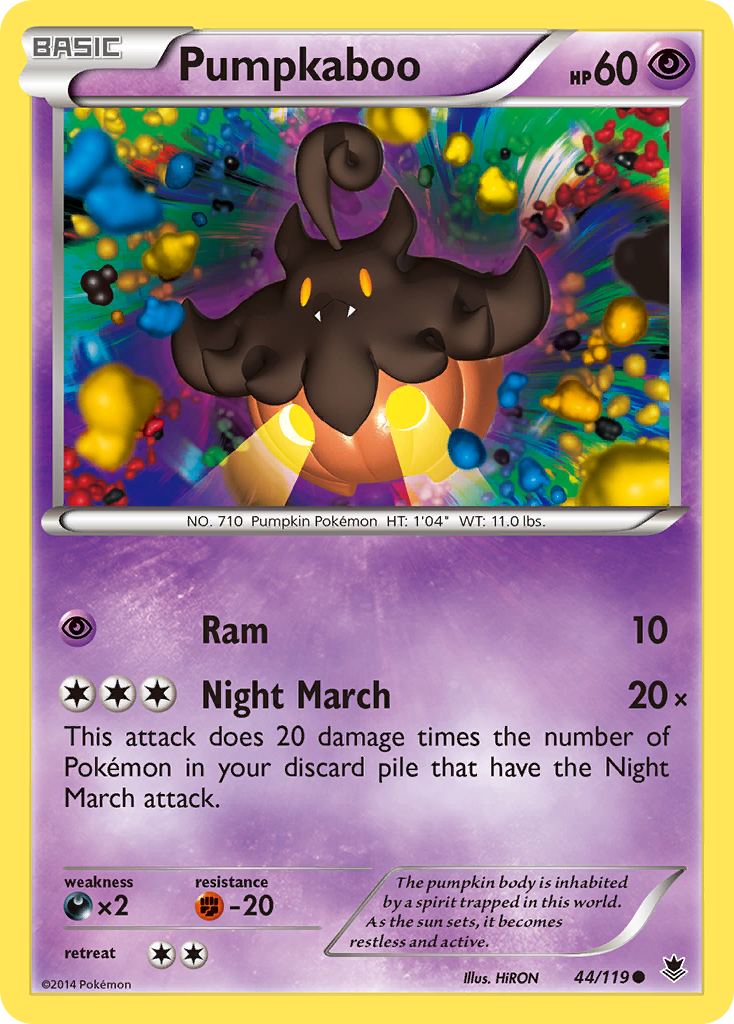 Pumpkaboo (44/119) - Phantom Forces Pokémon Card