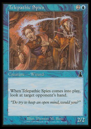 Telepathic Spies (Urza's Destiny) Trading Card