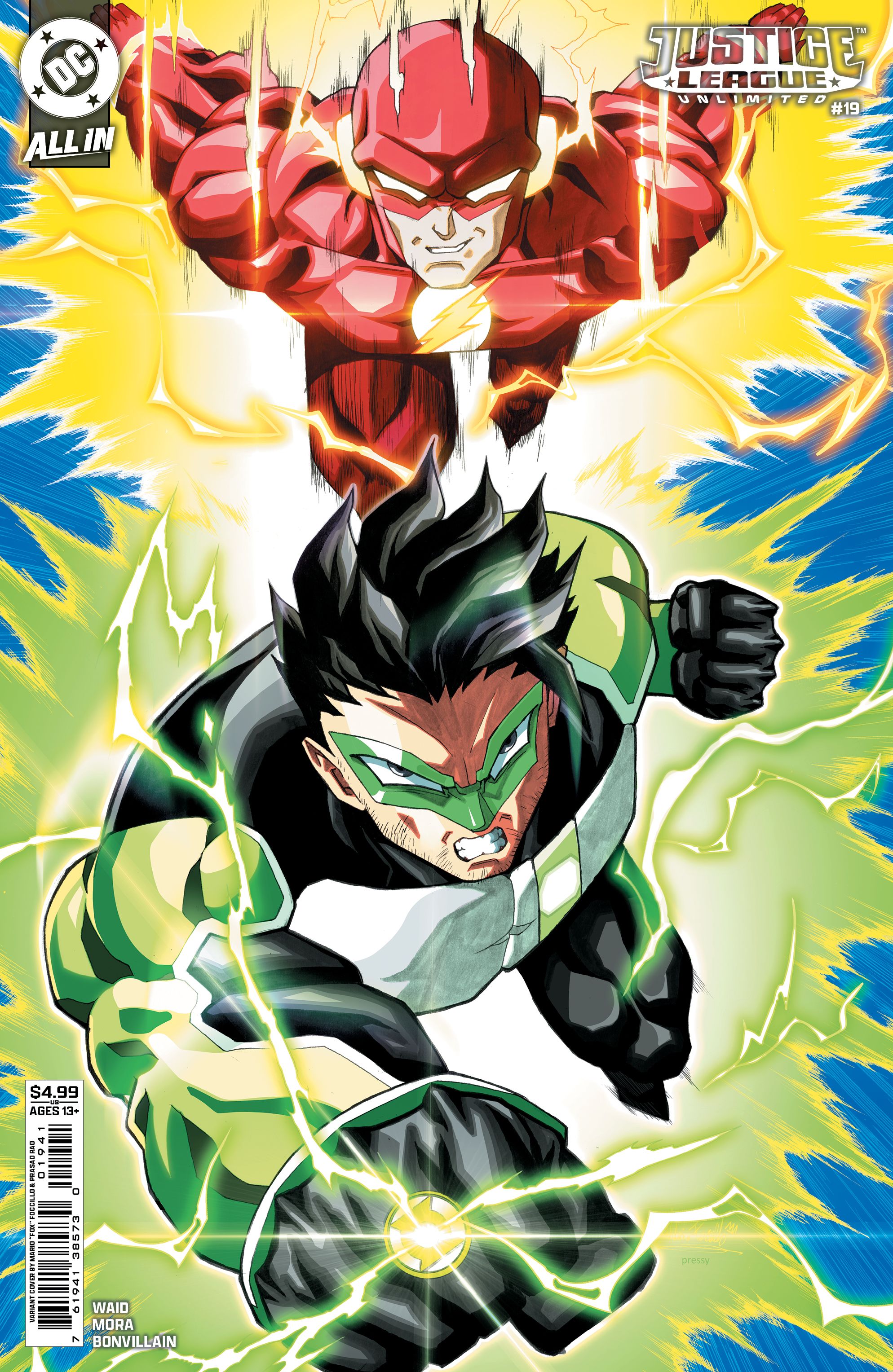 Justice League Unlimited #19 (Cvr D Mario Fox Foccillo Card Stock Variant) Comic