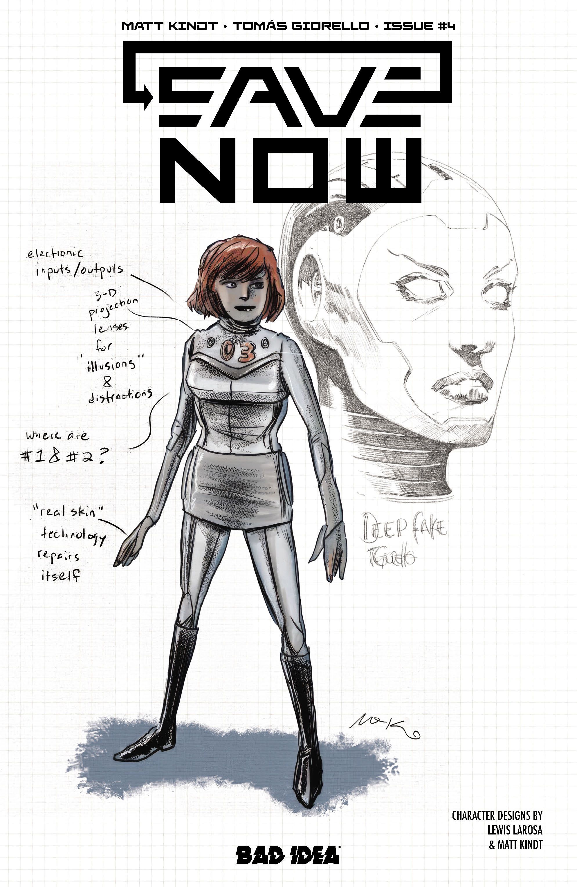Save Now #4 (Cvr B Lewis Larosa Matt Kindt Character Design Variant) Comic