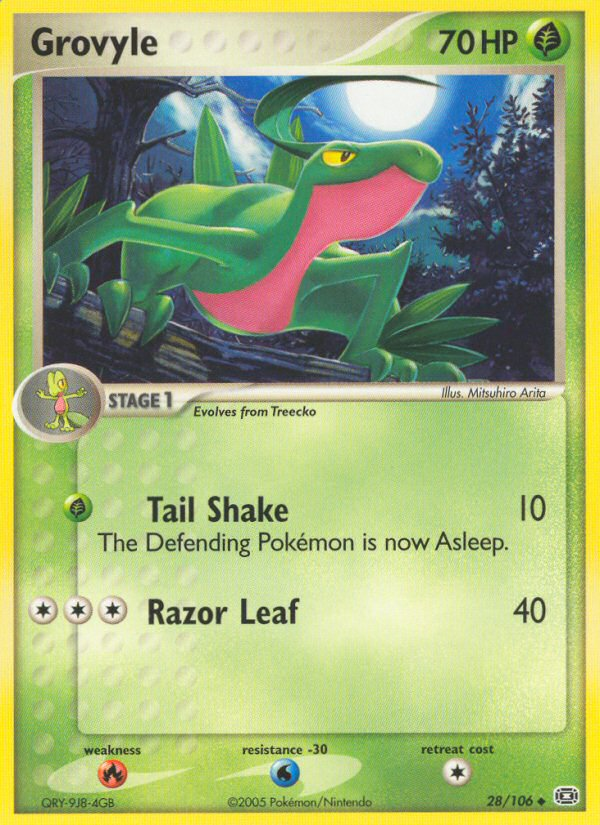 Grovyle (28/106) - Emerald Pokémon Card