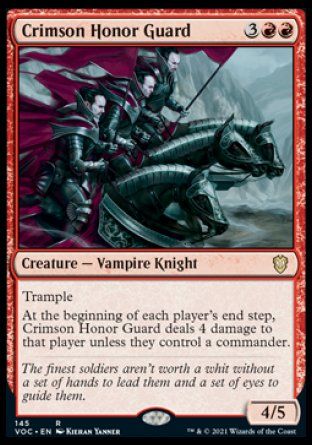 Crimson Honor Guard (Innistrad Crimson Vow Commander Decks) Trading Card