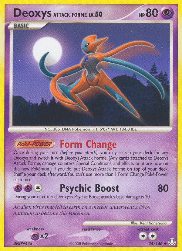 Deoxys Attack Forme (24/146) - Legends Awakened Pokémon Card