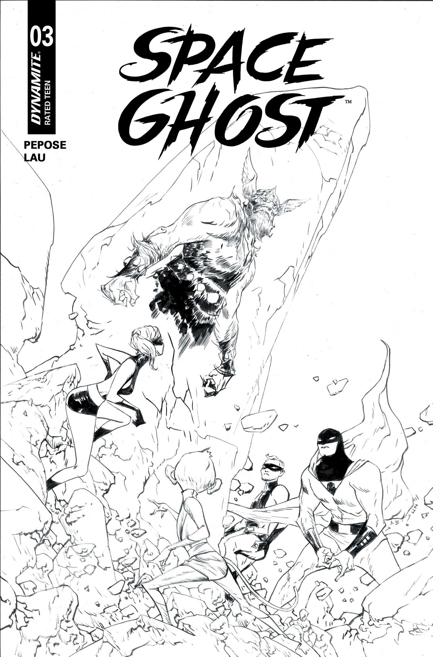 Space Ghost #3 (Cvr G Inc 1:10 Jae Lee Line Art Variant) Comic