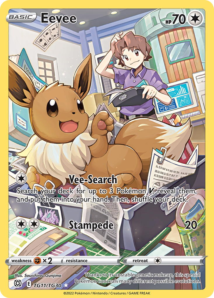 Eevee (TG11) - Brilliant Stars Trainer Gallery Pokémon Card