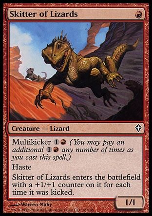 Skitter of Lizards (Worldwake) Trading Card