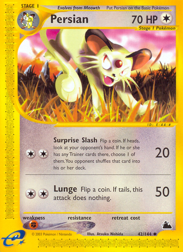 Persian (42/144) - Skyridge Pokémon Card