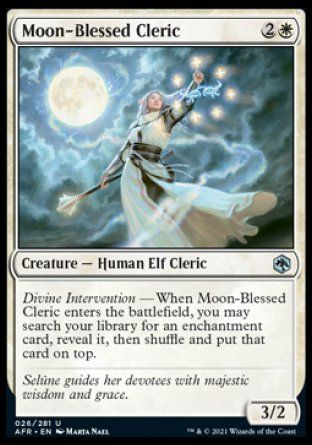 Moon-Blessed Cleric (Dungeons & Dragons: Adventures in the Forgotten Realms) Trading Card