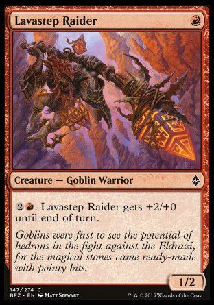 Lavastep Raider (Battle for Zendikar) Trading Card