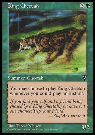 King Cheetah (Visions) Trading Card