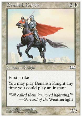 Benalish Knight (Anthologies) Trading Card