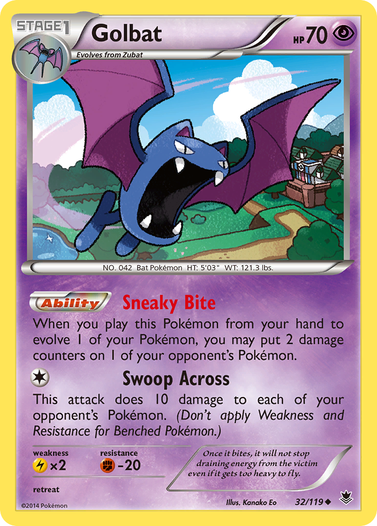 Golbat (32/119) - Phantom Forces Pokémon Card