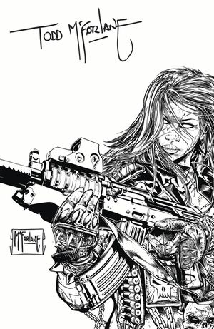 She-Spawn #1 (Cvr J Inc 1:250 Todd Mcfarlane B&W Signed Variant)