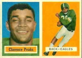 Clarence Peaks 1957 Topps #37 Sports Card