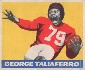 George Taliaferro 1948 Leaf Football #20 Sports Card